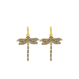 MINI DRAGONFLY HOOP EARRINGS