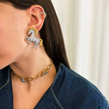TURKOMAN HORSE EARRINGS