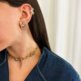 TURTLE HORSESHOE EARRINGS