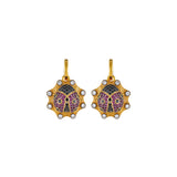 LADYBUG SHIELD EARRINGS