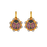 LADYBUG SHIELD EARRINGS