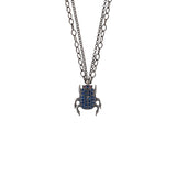 SCARAB DOUBLE CHAIN NECKLACE