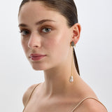 SCARAB INVISIBLE BAROQUE EARRINGS