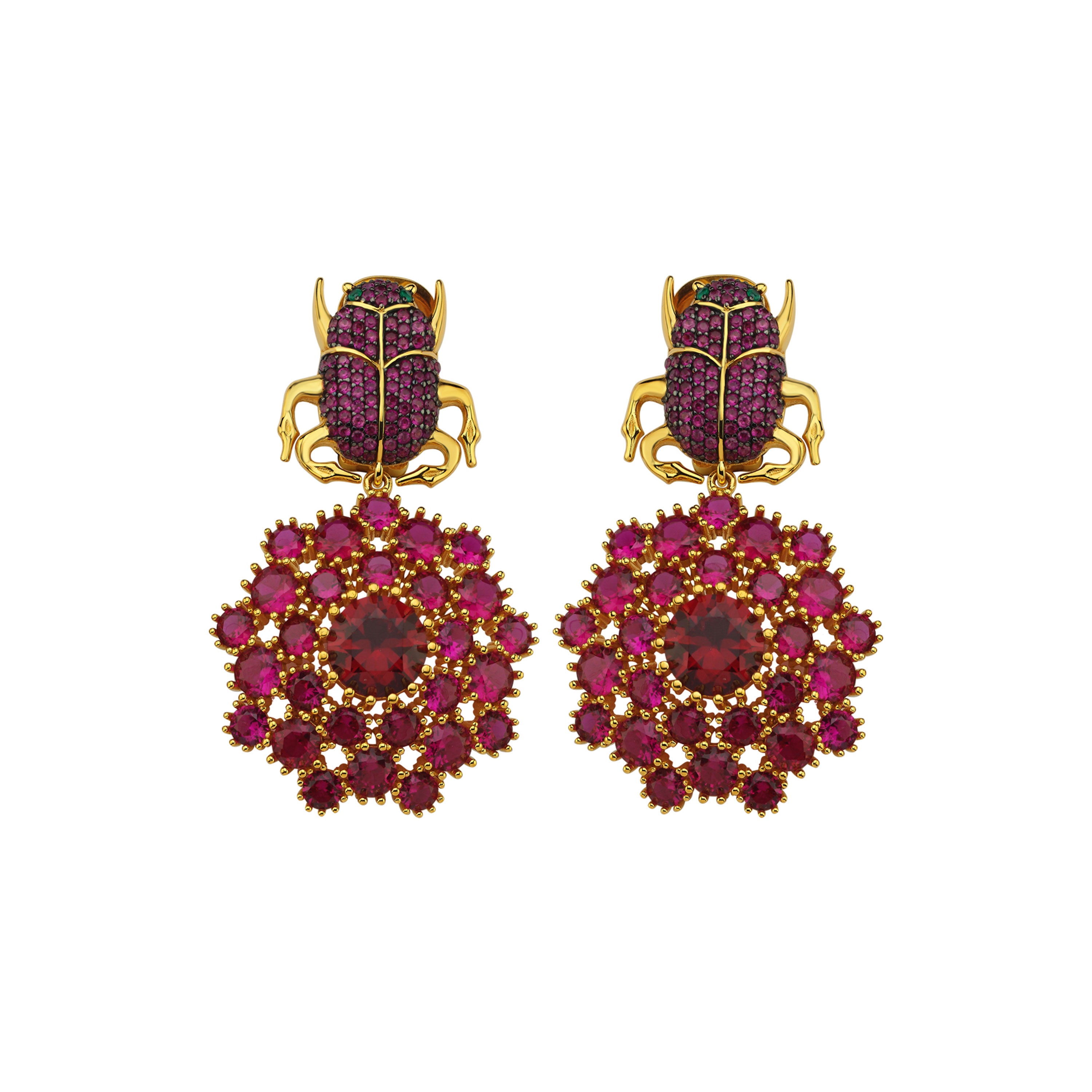 SCARAB SOLE EARRINGS