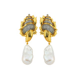 SHELL BAROQUE EARRINGS