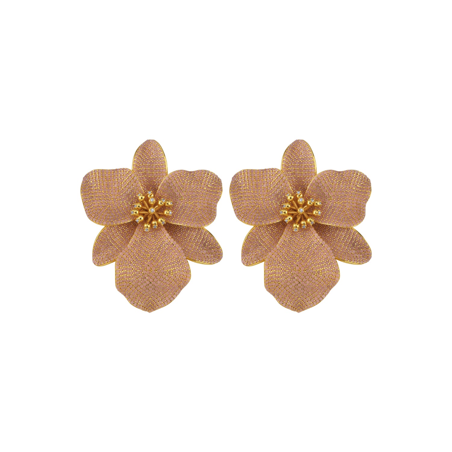 SINGAPORE ORCHID EARRINGS