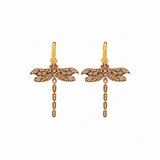 MINI DRAGONFLY HOOP EARRINGS